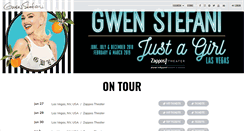 Desktop Screenshot of gwenstefani.com